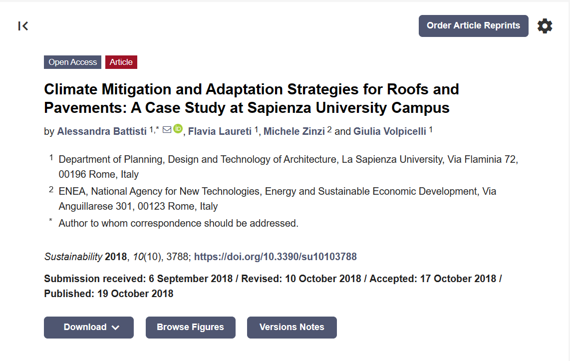 M3 Climate Mitigation and Adaptation Strategies for Roofs and Pavements
